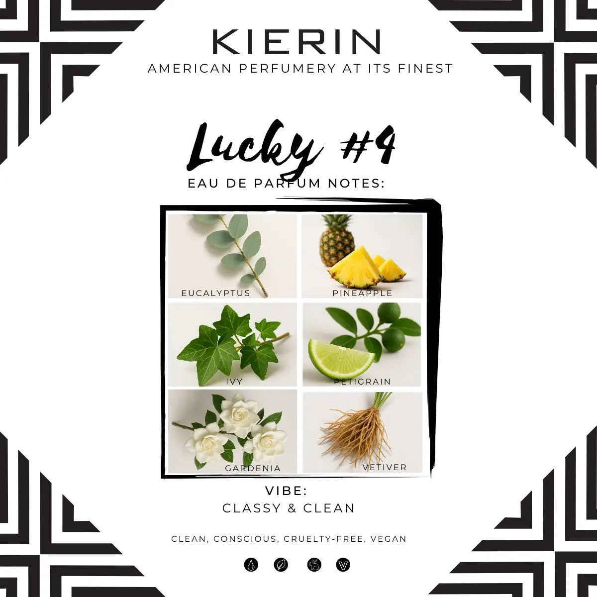 LUCKY NUMBER 4 Refreshing Abstract Perfume (30ml) KIERIN